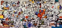 a painting with a lot of different colors on it